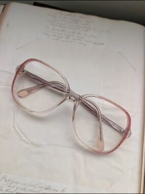 Vintage Tosca 1970s Style Pink Gradient Women's Eyeglasses Frame